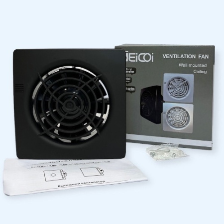 SMPS04-01 Black Seicoi Накладной тонкий вентилятор